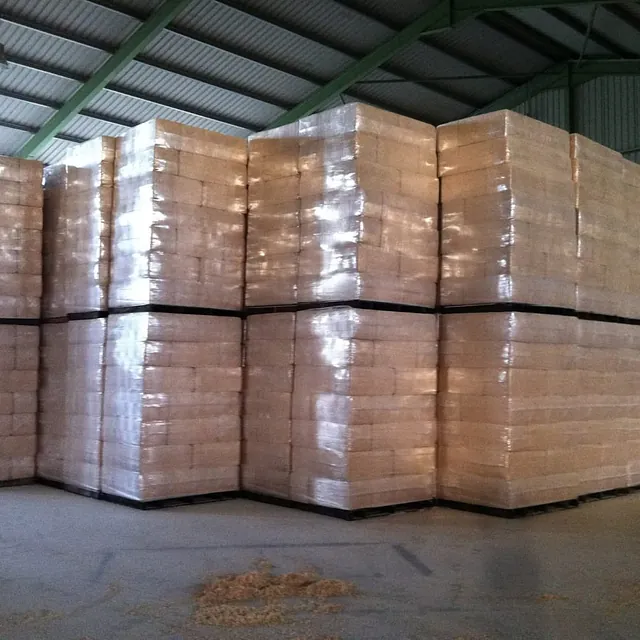 Animal feed stacked up